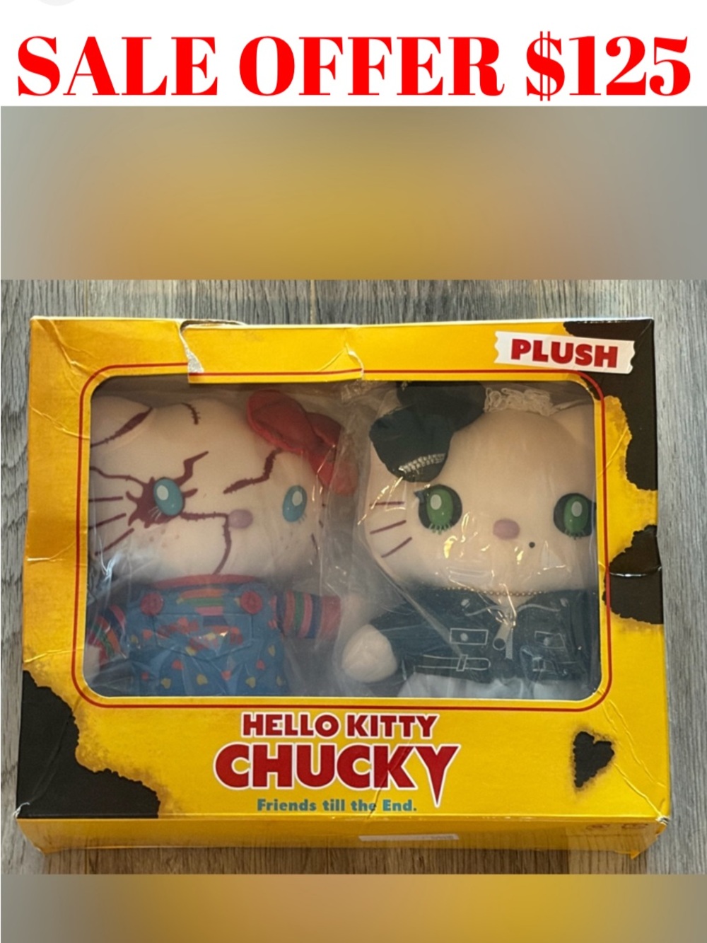 Hello Kitty Child's Play Plush Teddy Bear Universal Studios Japan Toy Figure